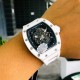 Richard Mille  Richard MilleThe top version RM055 adopts imported Citizen movement, full ceramic case imported from Korea, rubber strap, and the appearance of Zhenxin is perfect. No dial design, skeletonized movement can