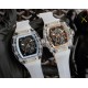 Richard Mille RM35-02, Glass Transparent Series! A work of innovation! All-glass case with the hottest skeletonized design! Japanese automatic Seiko movement, the most accurate movement, with a comfortable and soft rubbe