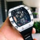 Richard MilleRM052 Series   The latest Ghost Head upgrade Carbon fiber case, Skull Series The original imported mechanical movement highlights the sporty style of this watch Through the anti-glare Xin mirror, you can see