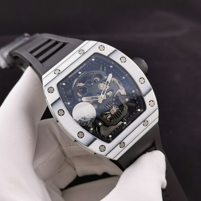 JB Richard Mille RM52-01 real tourbillon, reinterpretation of the essence of the RICHARD MILLE skull, breakthrough multiple versions of the BUG, so that the majority of the iron powder can have the right size, the moveme