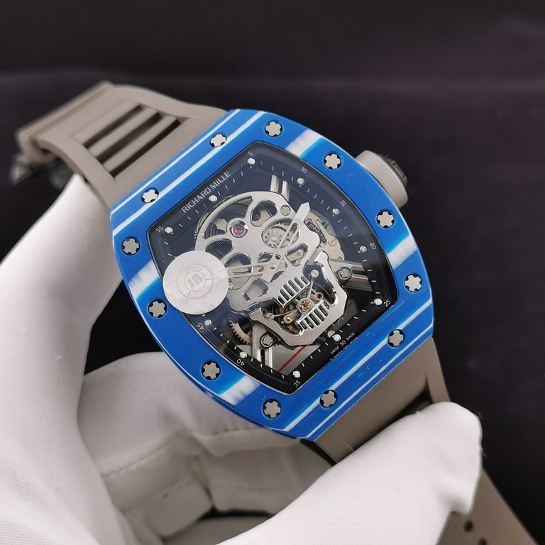 JB Richard Mille RM52-01 real tourbillon, reinterpretation of the essence of the RICHARD MILLE skull, breakthrough multiple versions of the BUG, so that the majority of the iron powder can have the right size, the moveme