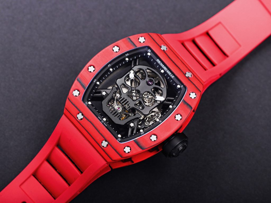 JB Richard Mille RM52-01 real tourbillon, reinterpretation of the essence of the RICHARD MILLE skull, breakthrough multiple versions of the BUG, so that the majority of the iron powder can have the right size, the moveme