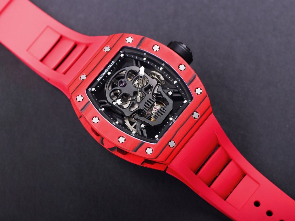 JB Richard Mille RM52-01 real tourbillon, reinterpretation of the essence of the RICHARD MILLE skull, breakthrough multiple versions of the BUG, so that the majority of the iron powder can have the right size, the moveme