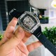 Richard MilleRM052 Series   Latest Ghost Head Upgrade Sapphire Glass Skull Series Equipped with an original imported mechanical movement, this watch's sporty style is further emphasized through the anti-glare Xin crystal