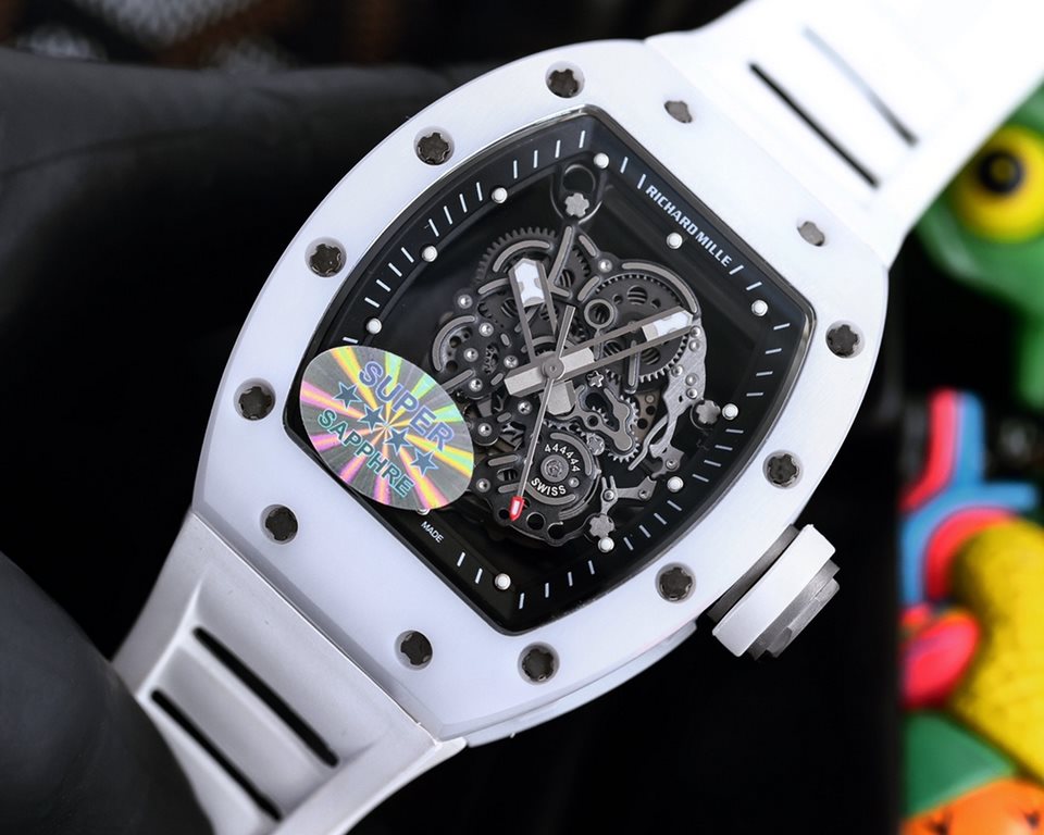 RICHARDMILLE RICHARDMILLE strongest replica RM055 series ceramic upper and lower cases are imported from Taiwan by the ATPT ceramic after treatment to form the Y-TZP ceramic by high-tech anti-handshift technology to pres