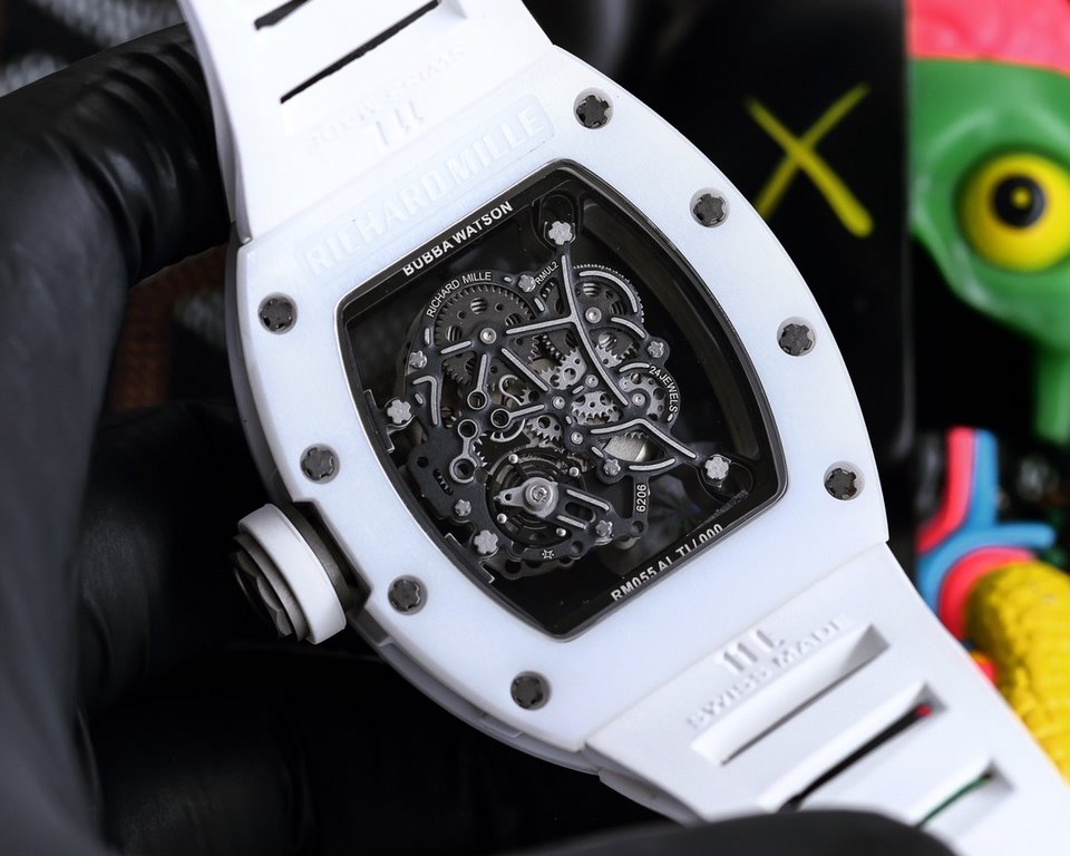 RICHARDMILLE RICHARDMILLE strongest replica RM055 series ceramic upper and lower cases are imported from Taiwan by the ATPT ceramic after treatment to form the Y-TZP ceramic by high-tech anti-handshift technology to pres