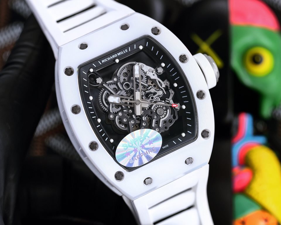 RICHARDMILLE RICHARDMILLE strongest replica RM055 series ceramic upper and lower cases are imported from Taiwan by the ATPT ceramic after treatment to form the Y-TZP ceramic by high-tech anti-handshift technology to pres