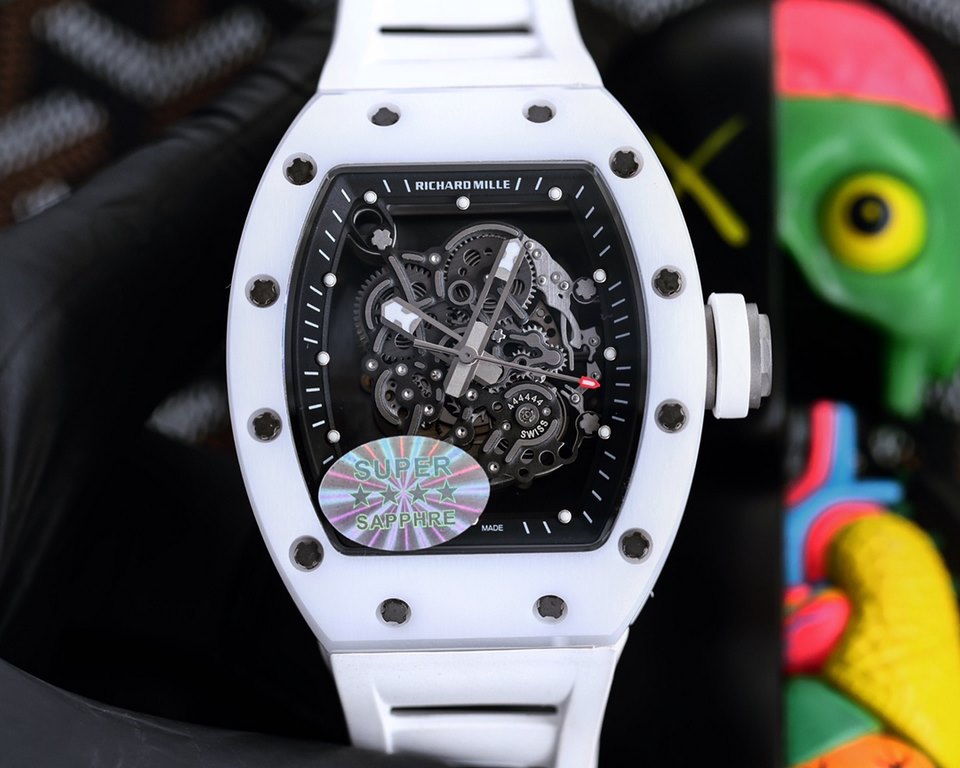 RICHARDMILLE RICHARDMILLE strongest replica RM055 series ceramic upper and lower cases are imported from Taiwan by the ATPT ceramic after treatment to form the Y-TZP ceramic by high-tech anti-handshift technology to pres