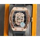 Z factory production   Richard Mille   [RICHARD MILLE] the latest upgrade special edition polished glossy shell gold glitter Let you bring out the most handsome and most special and most personalized classic Ghost Head, 