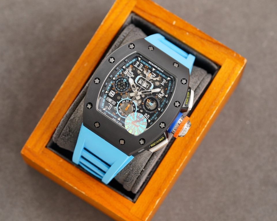 Richard Miller RM11-03 Highest value Ultimate Limited Edition  Hard to find in the world  Here he comes Unlimited, equipped with automatic 7750 mechanical chronograph movement Size 40x50x16mm Using the highest quality of