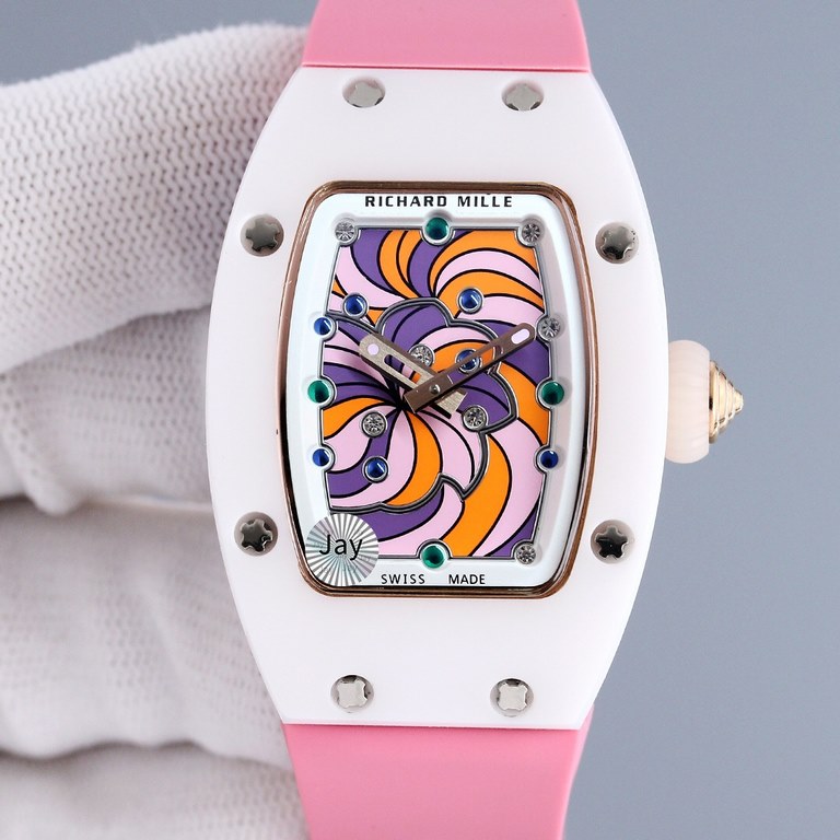 RichardMille RichardMille enameled marshmallows The latest explosion of the bon bon collection's rarest pieces! Overcoming traditional craftsmanship breaks the mold! One of the most respected techniques in watchmaking. N