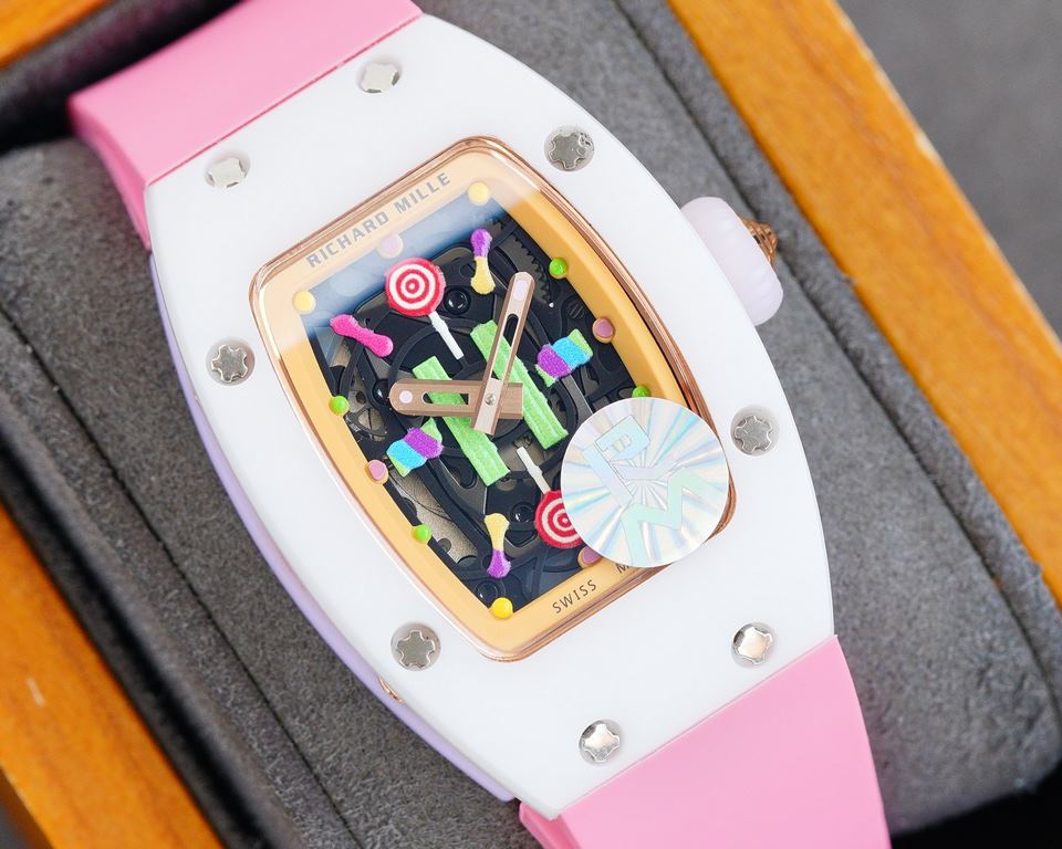 RM factory production   Richard Mille   RichardMille Candy Cotton Candy The latest explosion bon bon series of the rarest pieces! Overcoming traditional craftsmanship breaks the mold! One of the most respected techniques