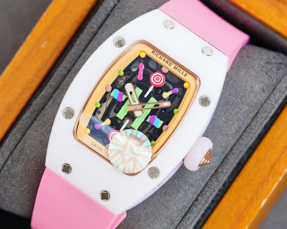 RM factory production   Richard Mille   RichardMille Candy Cotton Candy The latest explosion bon bon series of the rarest pieces! Overcoming traditional craftsmanship breaks the mold! One of the most respected techniques