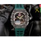 RICHARD MILLE RICHARD MILLE presented this week its most complex creation to date, the RM 62-01 Tourbillon Vibrating Alarm ACJ, equipped with four complications a staggering 816 movement components, which took five years