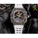 RICHARD MILLE RICHARD MILLE presented this week its most complex creation to date, the RM 62-01 Tourbillon Vibrating Alarm ACJ, equipped with four complications a staggering 816 movement components, which took five years