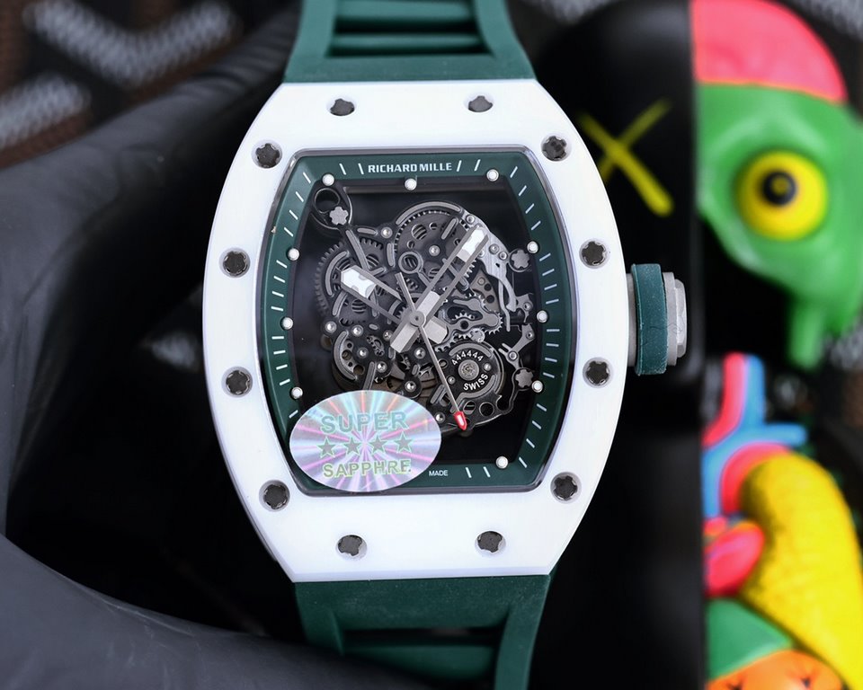 RICHARDMILLE RICHARDMILLE strongest replica RM055 series ceramic upper and lower cases are imported from Taiwan by the ATPT ceramic after treatment to form the Y-TZP ceramic by high-tech anti-handshift technology to pres