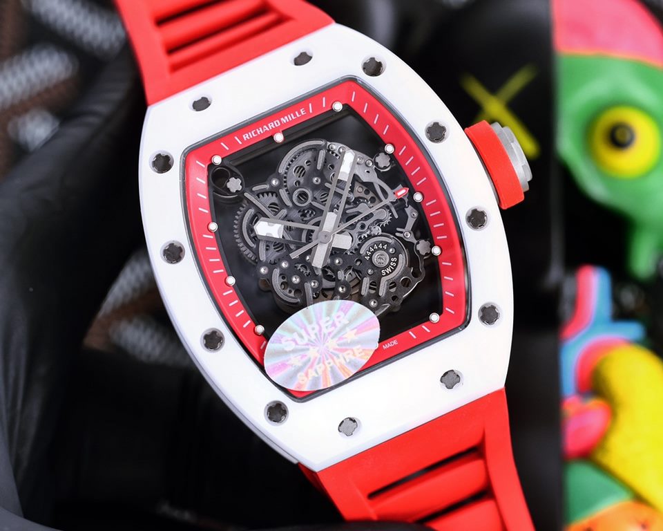 RICHARDMILLE RICHARDMILLE strongest replica RM055 series ceramic upper and lower cases are imported from Taiwan by the ATPT ceramic after treatment to form the Y-TZP ceramic by high-tech anti-handshift technology to pres