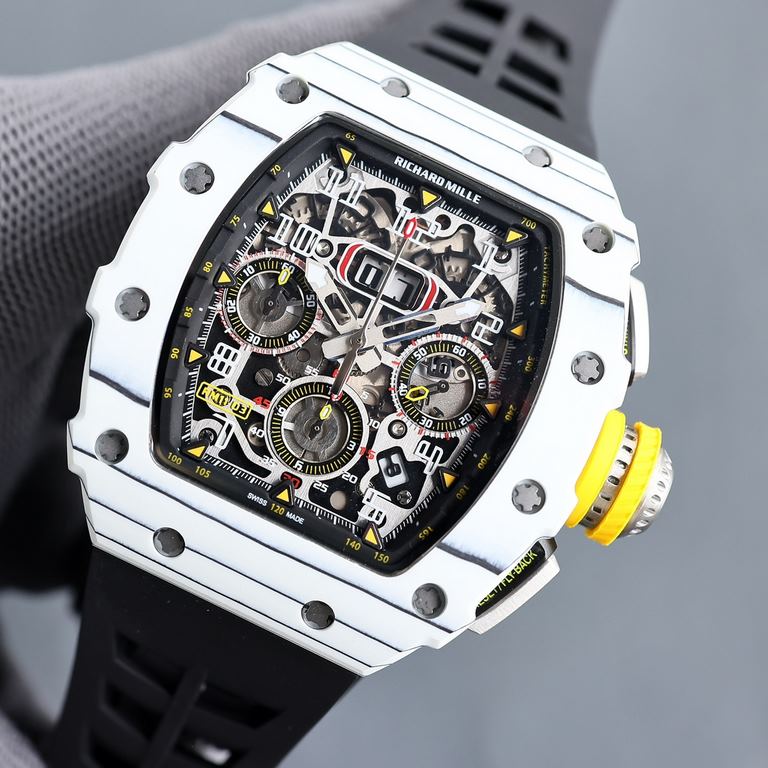 standardizeNew style Richard Mille RM11-FM Richard Mille the network's top chronograph version, blue ceramic special version blue ceramic eye high-grade ceramic blue ceramic material must be used professional top high-te