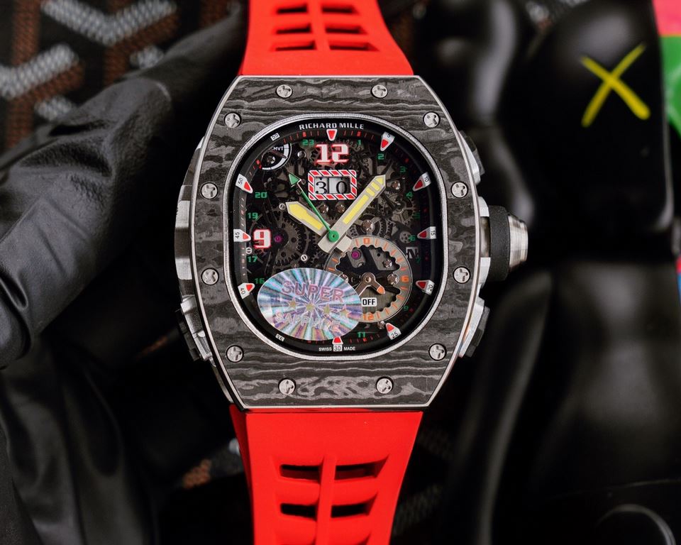 RICHARD MILLE RICHARD MILLE presented this week its most complex creation to date, the RM 62-01 Tourbillon Vibrating Alarm ACJ, equipped with four complications a staggering 816 movement components, which took five years