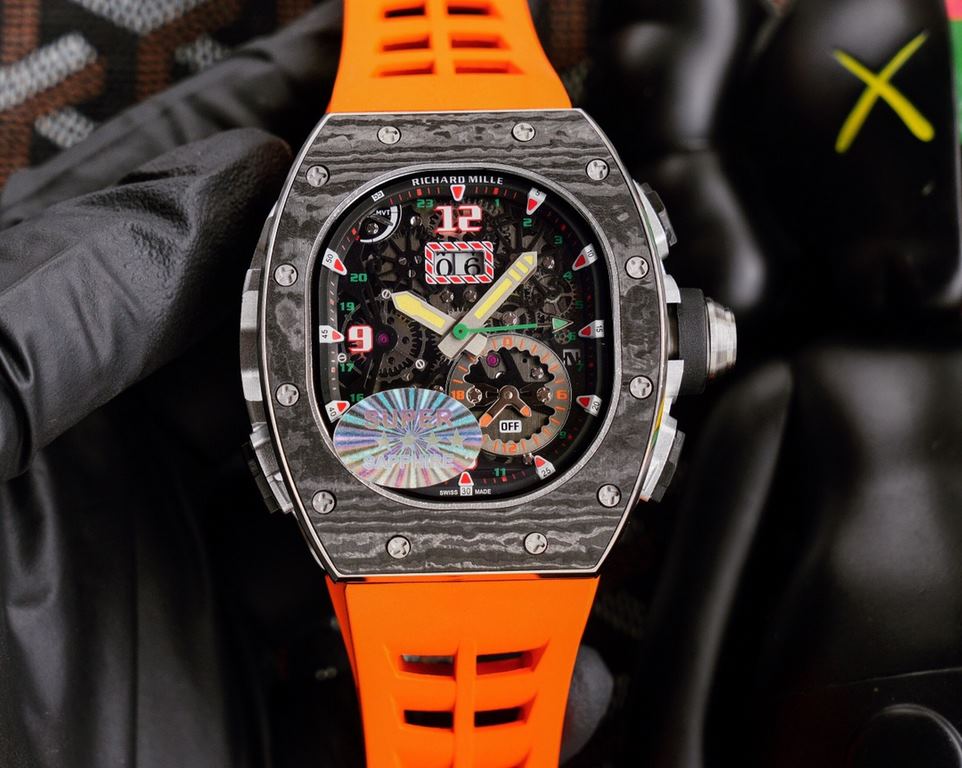 RICHARD MILLE RICHARD MILLE presented this week its most complex creation to date, the RM 62-01 Tourbillon Vibrating Alarm ACJ, equipped with four complications a staggering 816 movement components, which took five years