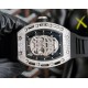 Richard Mille RM-052 The newest addition to the RM-052 collection, the skull and skeleton collection, with its diamond-encrusted case and original mechanical movement, highlights the sporty style of this watch. Its bold,