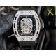 Richard Mille RM-052 The newest addition to the RM-052 collection, the skull and skeleton collection, with its diamond-encrusted case and original mechanical movement, highlights the sporty style of this watch. Its bold,