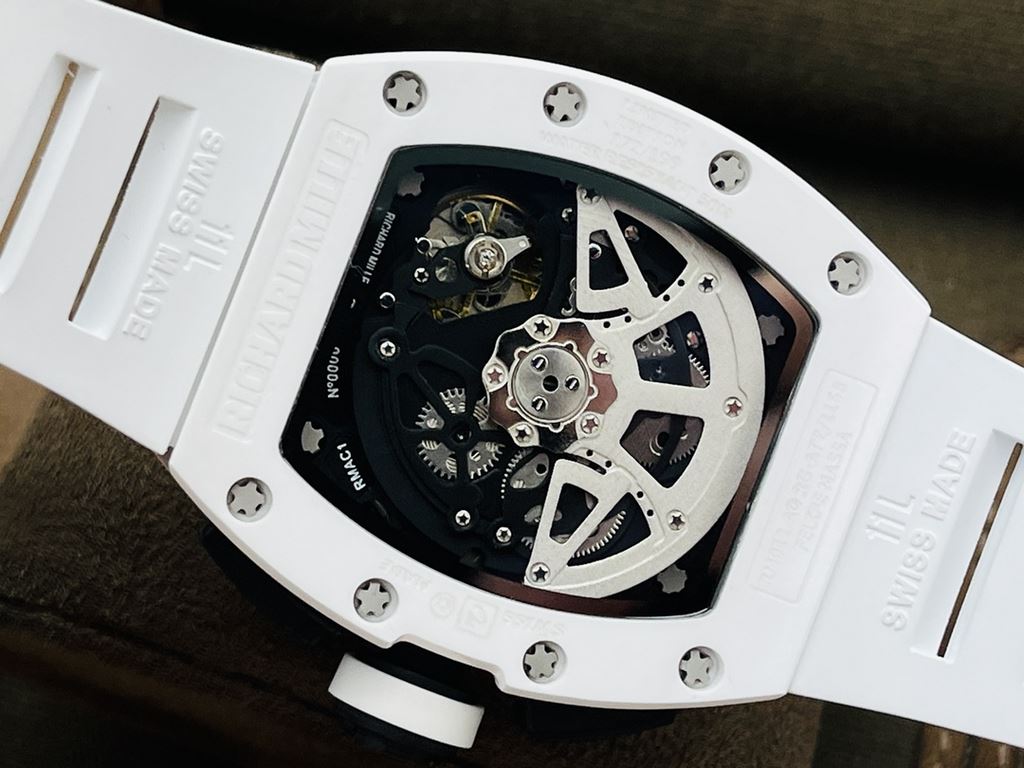 KV Factory2021 Recommended by KV Factory2021] Super masterpiece. RICHARD MILLE RM 011 FELIPE MASSA ceramic series    1 RICHARD MILLE named after FELIPE MASSA football superstar chronograph watch [pleased] in the summer o