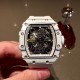 Richard Mille. Richard Mille RM35-01 White Carbon Fiber Limited Edition   pro-active three-piece structure, the upper and lower bezels and the back are made of NTPT original carbon fiber pattern and 316 steel, the letter