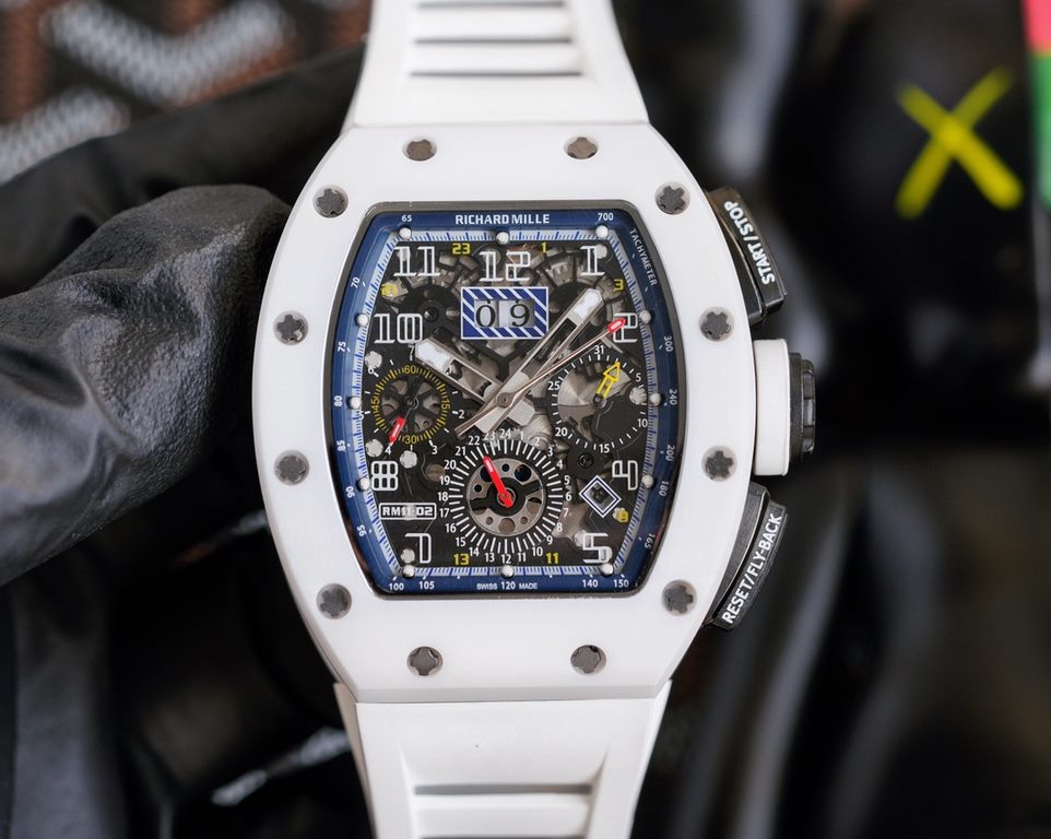 Richard Mille RM11-03 Carbon The perfect ergonomic design matches the pursuit of perfection of the brand's iconic architecture. every component of the RM 011 is an aesthetic expression of its functionality. the RM 11-03 