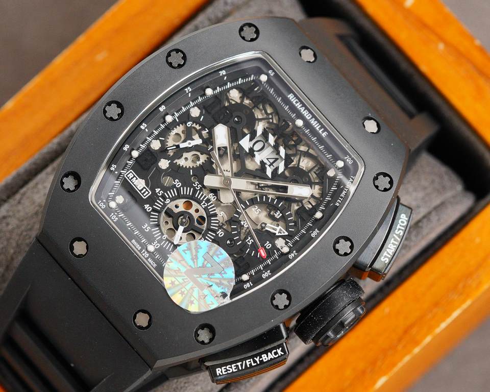 Richard Miller RM11-03 Highest value Ultimate Limited Edition  Hard to find in the world  Here he comes Unlimited, equipped with automatic 7750 mechanical chronograph movement Size 40x50x16mm Using the highest quality of