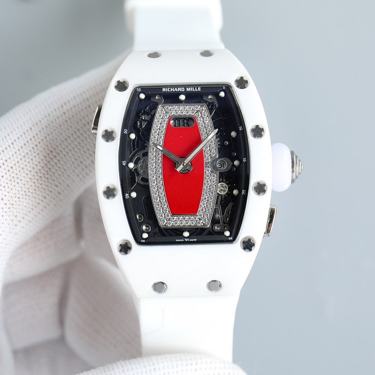 Richard Mille Richard Mille (RM037) Women's Carbon Fiber Ceramic Watch Series This watch is from the Australian actress Margot Robbie endorsement of new products. This watch is made of stainless steel case overlay, the c