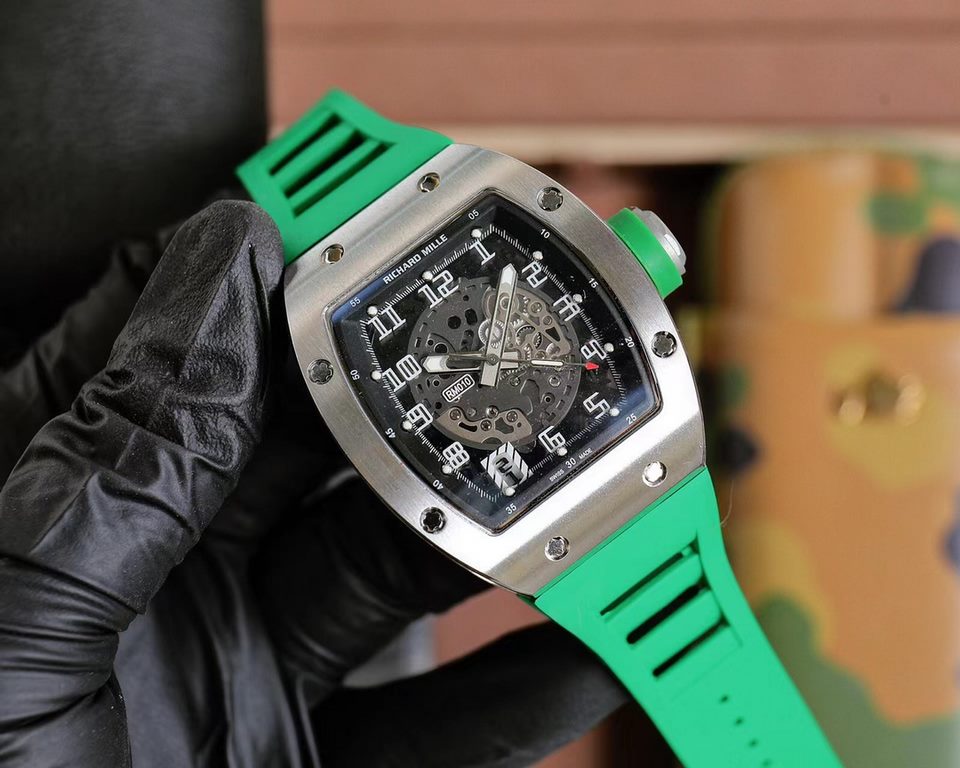 Richard Mille Richard Mille RM010 new craft fashion more avant-garde skeleton design latest special models Mineral scratch-resistant mirror glass configuration 316L steel case abrasion-resistant natural imported rubber s