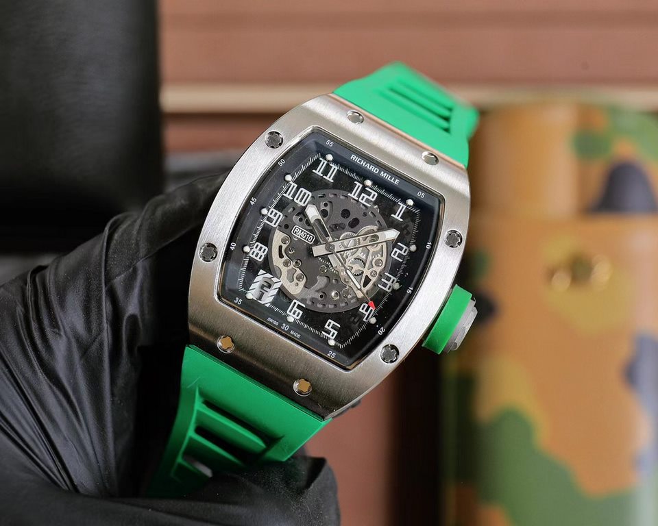 Richard Mille Richard Mille RM010 new craft fashion more avant-garde skeleton design latest special models Mineral scratch-resistant mirror glass configuration 316L steel case abrasion-resistant natural imported rubber s