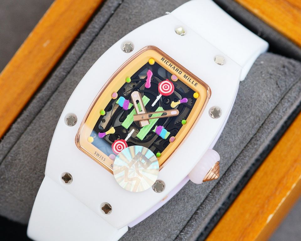 RM factory production   Richard Mille   RichardMille Candy Cotton Candy The latest explosion bon bon series of the rarest pieces! Overcoming traditional craftsmanship breaks the mold! One of the most respected techniques