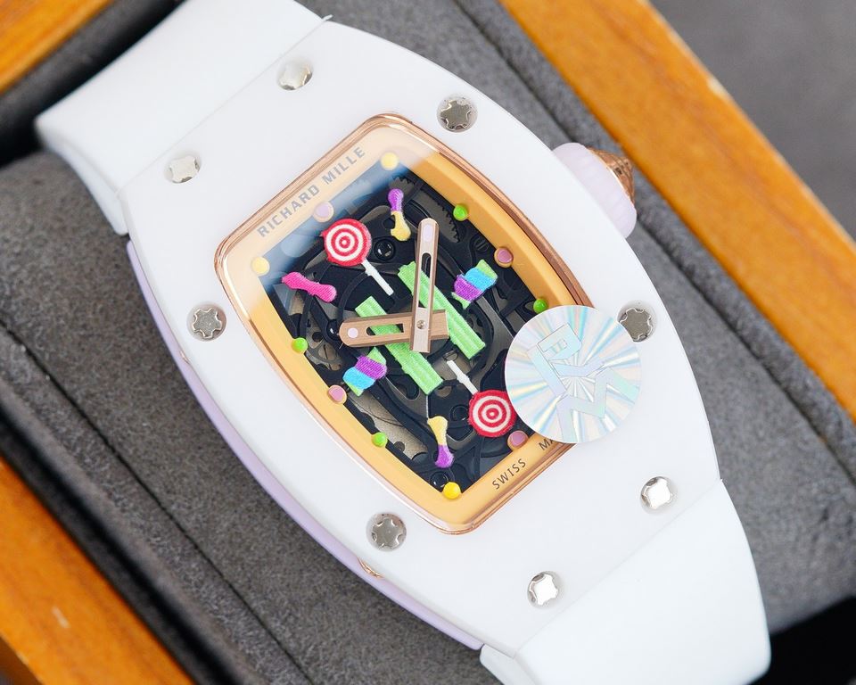 RM factory production   Richard Mille   RichardMille Candy Cotton Candy The latest explosion bon bon series of the rarest pieces! Overcoming traditional craftsmanship breaks the mold! One of the most respected techniques