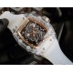 Richard Mille RM35-02, Glass Transparent Series! A work of innovation! All-glass case with the hottest skeletonized design! Japanese automatic Seiko movement, the most accurate movement, with a comfortable and soft rubbe