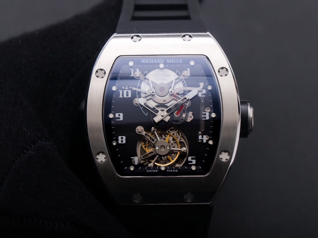 JB Richard Mille RM001   True Tourbillon Upgrade, upgraded as follows 1, re-copying the original data, the deck frame is closer to the original, the similarity is more than 95%; 2, upgraded to a toughened glass double-la