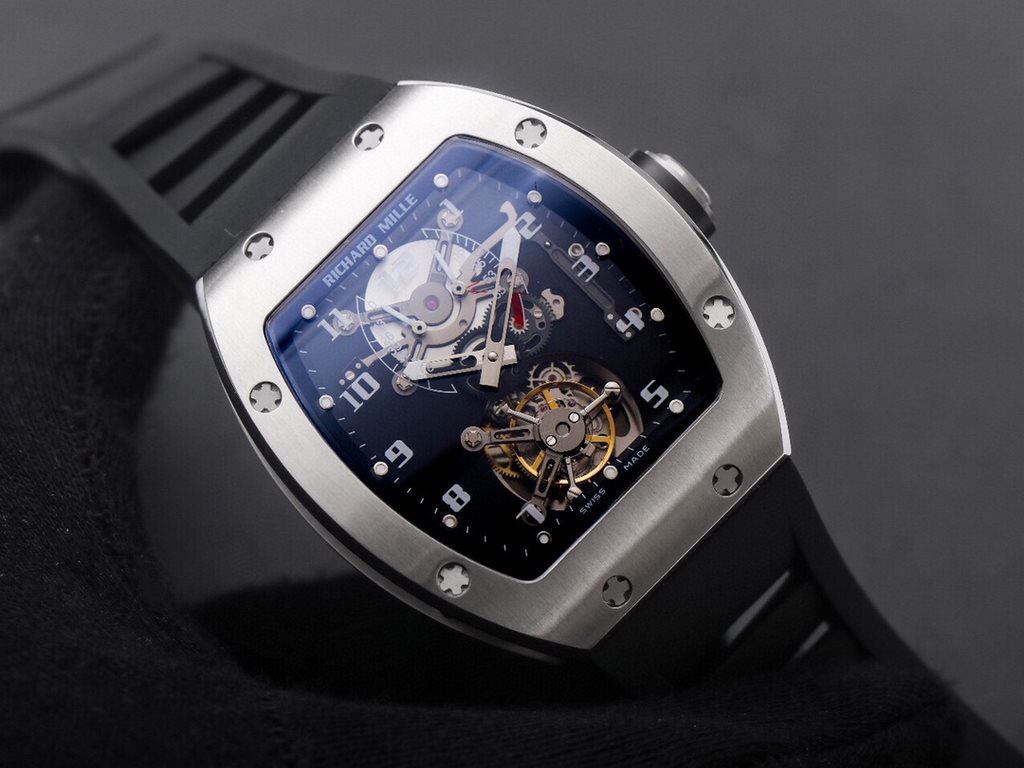 JB Richard Mille RM001   True Tourbillon Upgrade, upgraded as follows 1, re-copying the original data, the deck frame is closer to the original, the similarity is more than 95%; 2, upgraded to a toughened glass double-la