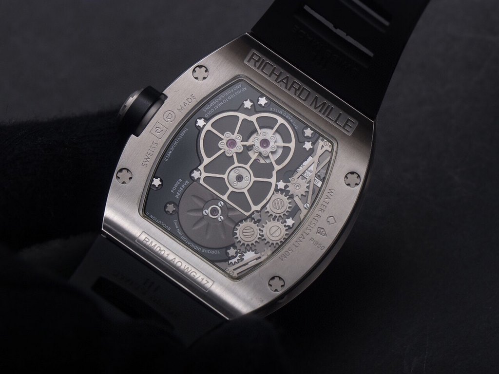 JB Richard Mille RM001   True Tourbillon Upgrade, upgraded as follows 1, re-copying the original data, the deck frame is closer to the original, the similarity is more than 95%; 2, upgraded to a toughened glass double-la