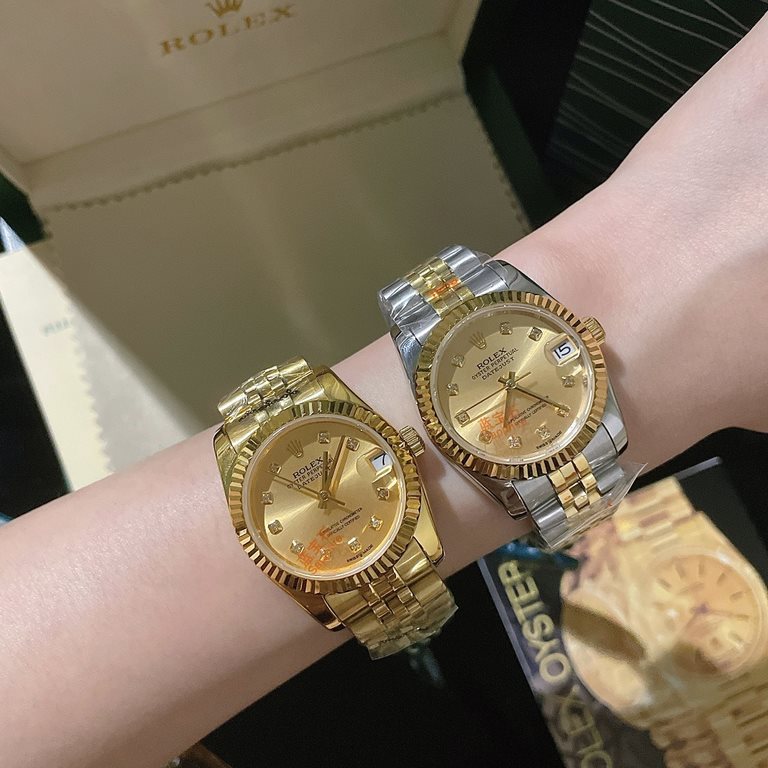 Rolex-ROLEXStyle Day-Date Ladies Mechanical WatchMovement Imported Citizen OriginalMirror Sapphire glassCase 316L steel case coverBracelet Solid core 5 bead stainless steel braceletSize 31mm 12mmThe rhythm of life is in 