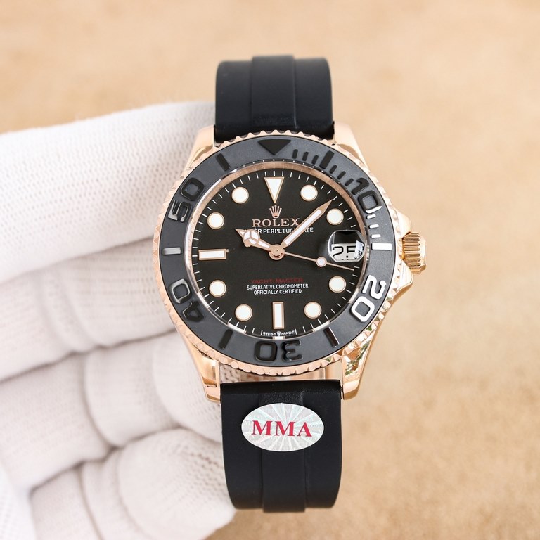 MMA Factory Rolex Yachtmaster Series m268621-Refined and unobtrusive with the new 2836 automatic mechanismDiameter 37mmWater resistance 5ATM water resistantGlass sapphireThe overall appearance of polished lines and angle