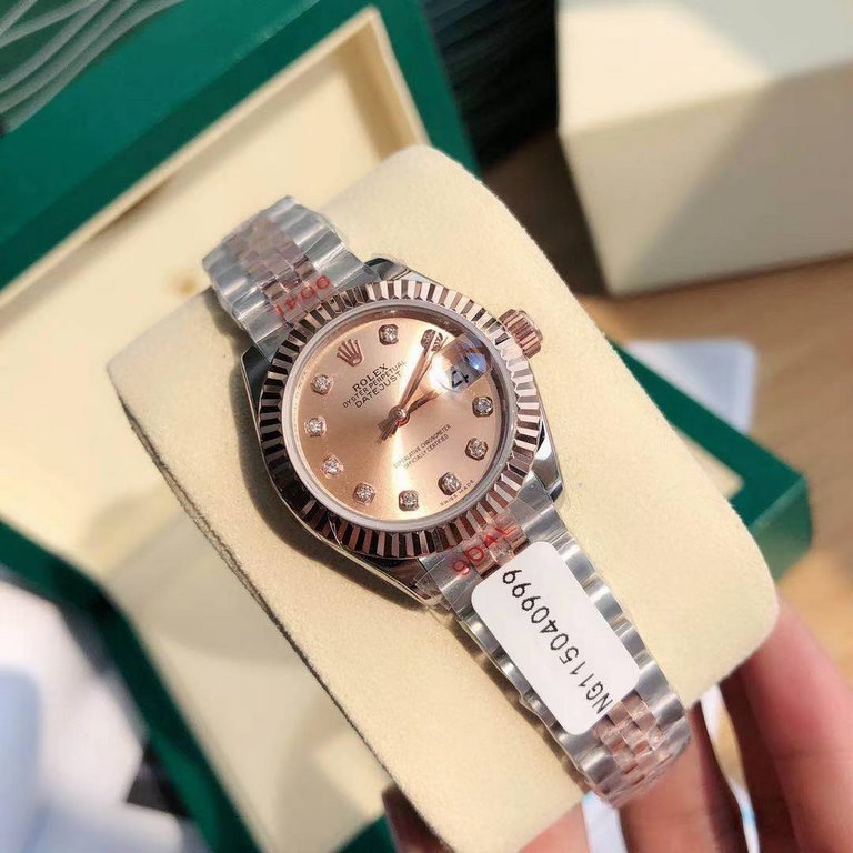 With box Support Hong Kong, the United States direct mailRolex Women's Logotype 28㎜ Log Series, Women's Logotype Oyster case is a model of solid elegance and perfect proportion, using 316L stainless steel to forge stainl