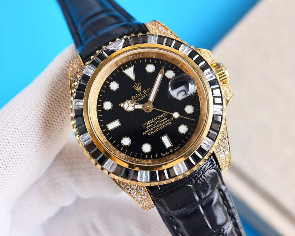 New products Rolex top plaything poisonous goods, do not like to hit the street watch water ghost you, he is definitely your soulmate. With Rolex's most classic submarine series water ghost as a prototype, after the ring