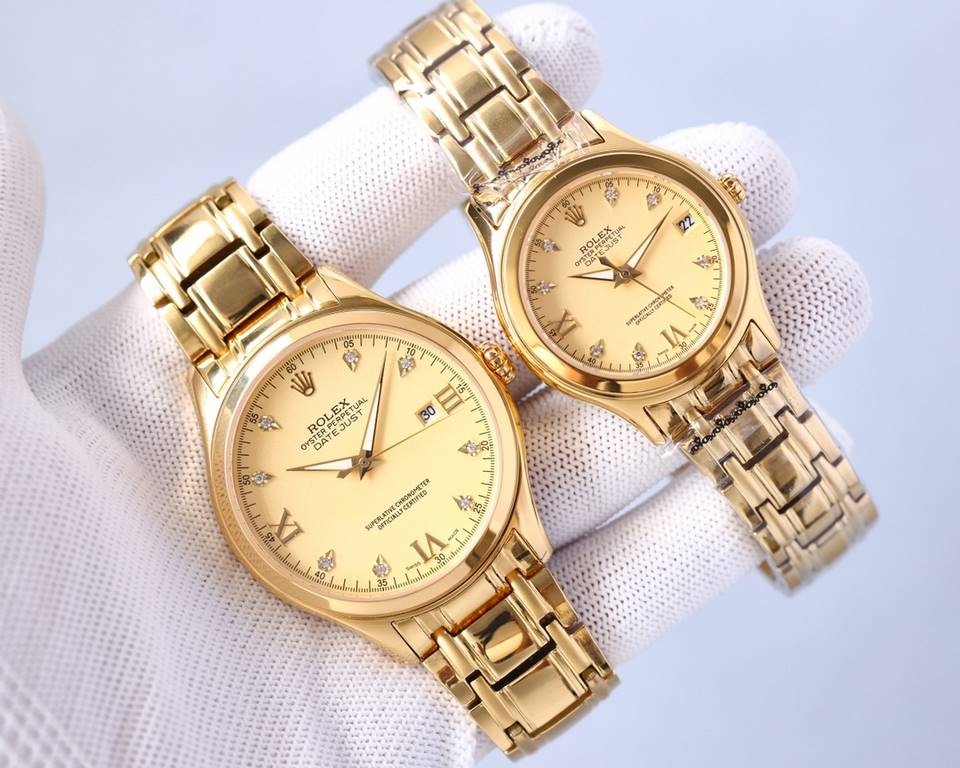 Rolex Classic Couples   Watch Wristwatch! NEW!  8    Swarovski kite diamonds with Roman studs! Makes it clearer and easier for you to read the time! Double-bib sapphire anti-scratch mirror!   built-in original imported 8