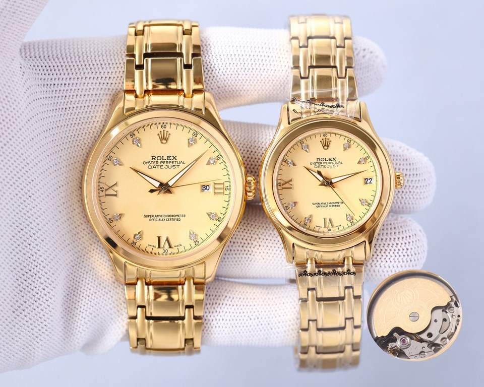 Rolex Classic Couples   Watch Wristwatch! NEW!  8    Swarovski kite diamonds with Roman studs! Makes it clearer and easier for you to read the time! Double-bib sapphire anti-scratch mirror!   built-in original imported 8