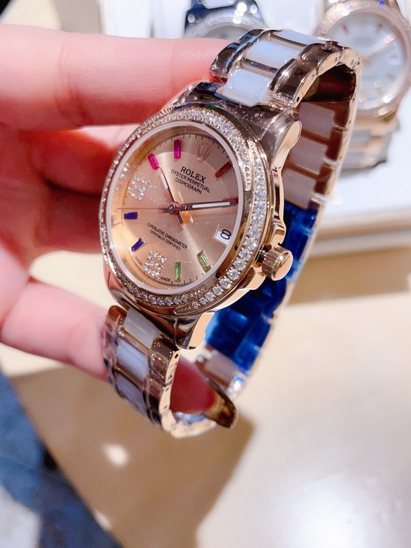 Rolex exquisite quality of the latest debut of meticulous wrist beauty harmonic beauty immortal flawless picking subtle Yueer  brand] Rolex (physical more beautiful recommended)     [Type] exquisite women's watches[Strap