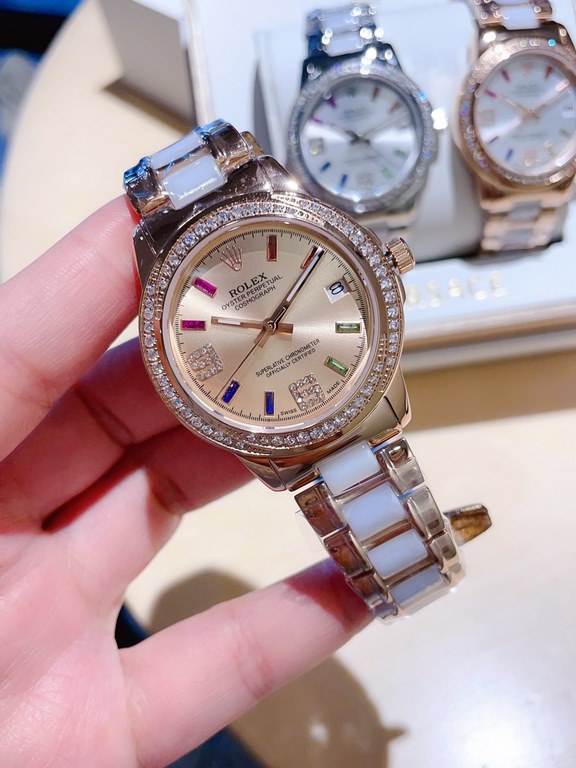 Rolex exquisite quality of the latest debut of meticulous wrist beauty harmonic beauty immortal flawless picking subtle Yueer  brand] Rolex (physical more beautiful recommended)     [Type] exquisite women's watches[Strap