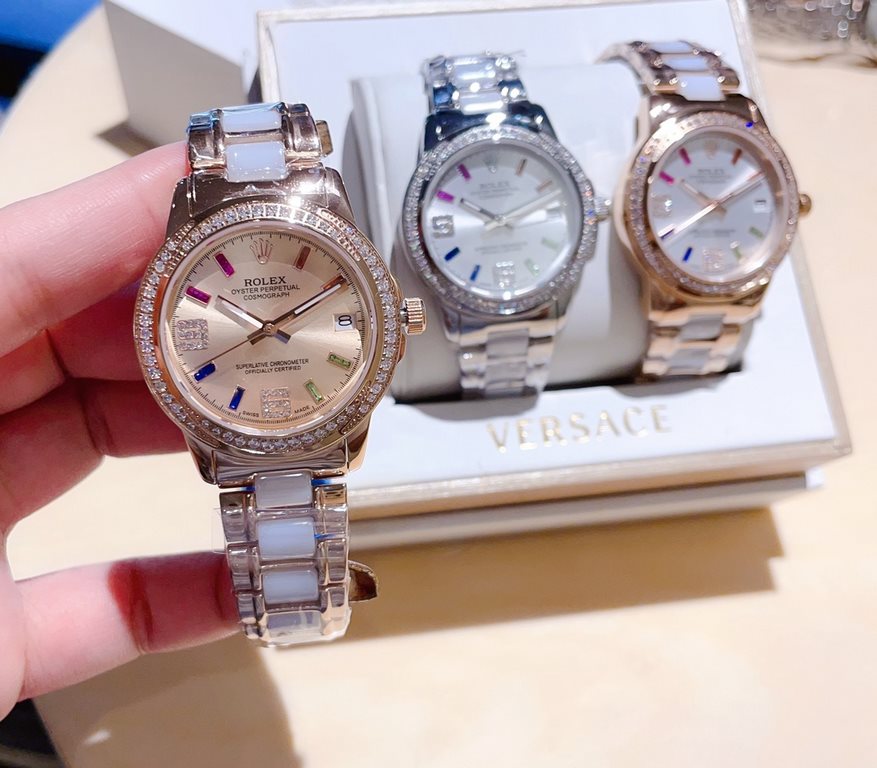 Rolex exquisite quality of the latest debut of meticulous wrist beauty harmonic beauty immortal flawless picking subtle Yueer  brand] Rolex (physical more beautiful recommended)     [Type] exquisite women's watches[Strap