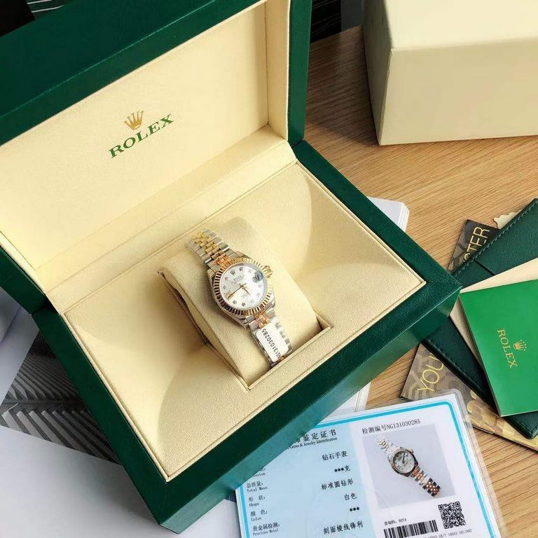 With box Support Hong Kong, the United States direct mailRolex Women's Logotype 28㎜ Log Series, Women's Logotype Oyster case is a model of solid elegance and perfect proportion, using 316L stainless steel to forge stainl