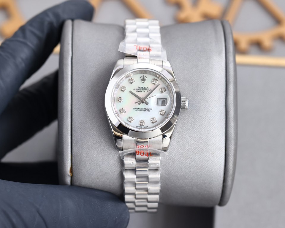 (Ultra High Quality 28mm Goddess Exclusive) ①The stainless steel watch case is forged from 316L steel, which is highly resistant to corrosion. This ultra-precision steel is not only very durable and easy to polish, even 